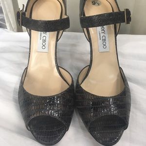 Jimmy Choo Shoes - Jimmy Choo croc print heels Jimmy Choo Shoes - Jimmy Choo croc print heels